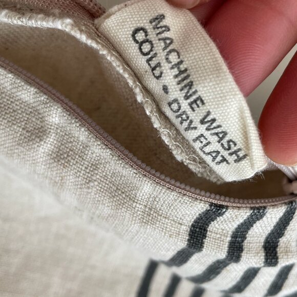 Blockshop Textiles accent pillow sham in Flax colorway - Picture 6 of 7